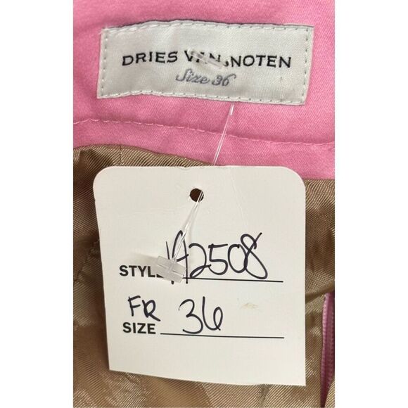Dries Van Noten Draped Maxi Skirt In Pink NWT Size 36/2 - Picture 4 of 5